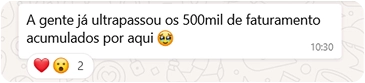 Depoimento de aluno