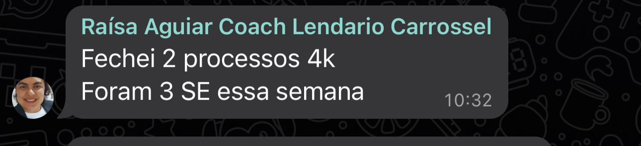 Depoimento de aluno